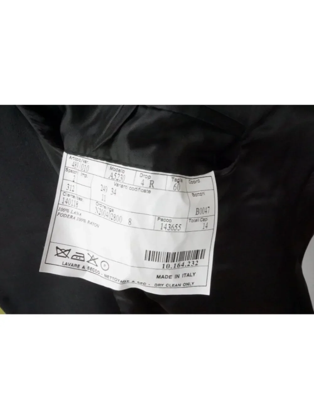 Burberry London Solid Black Wool 2 Pc Suit Jacket Pants Sz 50R BRAND NEW